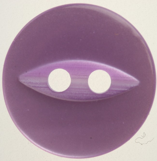 Fisheye Purple Button 11mm